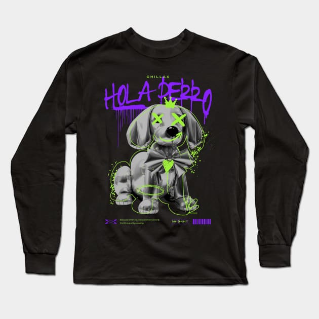 Hola perro Long Sleeve T-Shirt by emma2023